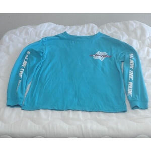 Pacsun Long Sleeve T-Shirt Acid Trip Crew Neck Blue Mens Size Medium